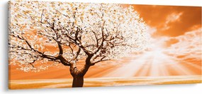 Tabloul cu pomul portocaliu (120x50 cm)