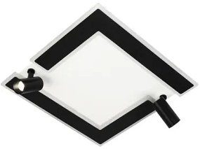 Plafonieră LED dimabilă LED/80W/230V 3000-6500K negru + telecomandă