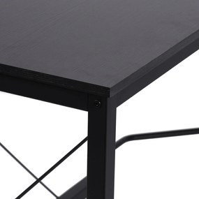 HOMCOM masa birou, forma de L, 150x150x76cm, neagra | AOSOM RO