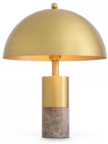 Veioza design LUX marmura gri/ metal alama Flair M