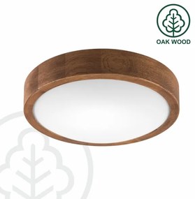 Plafonieră LED Brilagi CARVALHO SLIM 1xE27/60W/230V stejar d. 27 cm