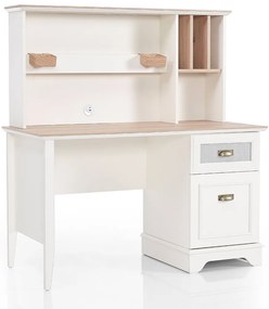 Birou de studiu si unitate 128x101x61 cm pentru camera copiilor Colectia Odessa