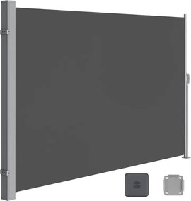 Marchiză laterală HORIZON pentru terasă, 160x300cm, gri SongmicsHome