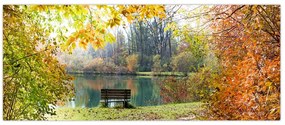 Tablou cu pescărie (120x50 cm)