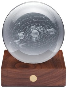 Decorațiune luminoasă maro închis cu USB Amber – Gingko