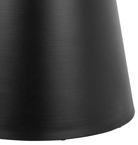 MAZZONI EXPORT BOSCO Stejar natural/picior negru - MASĂ ROTUNDĂ 120 cm PENTRU BUCĂTĂRIE SUFRAGERIE SALON FURNIR