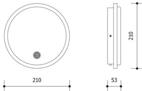 Aplica de perete LED pentru exterior cu senzor, 15W/230V, IP65, alb