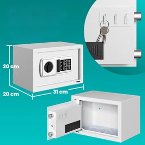 Deuba Seif electric pentru mobilă SAFETY, 31x20x20cm, argintiu