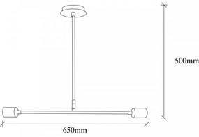 Candelabru, Nitid, Flower - 160 - AV, E27, 100 W, metal