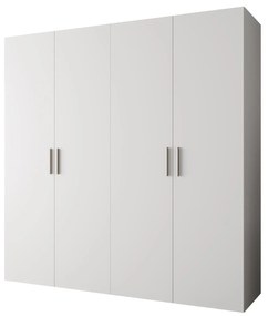 Dulap de haine 200 cm Borry 1 (alb + Argintiu). 1125770