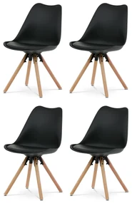 Set de scaune de sufragerie CT-762 BK, 4 buc.