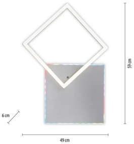 Plafonieră LED RGBW dimabilă JUST LIGHT. 11327-95 RENDA LED/31W/230V + telecomandă