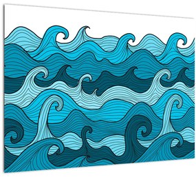 Tablou - Marea, abstracție (70x50 cm)
