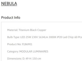 Lustra LED suspendata design modern NEBULA