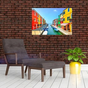 Tablou - Insula Burano, Veneția, Italia (90x60 cm)