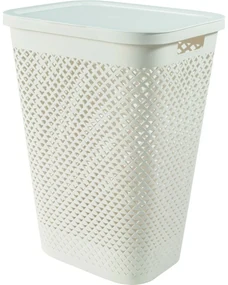 Curver Coș pentru rufe murdare Pure 55 l, bej