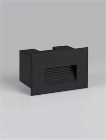 Spot LED incastrabil exterior, ambiental, IP65, POLKA negru