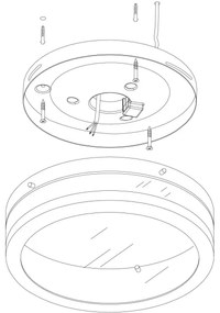 Plafonieră LED pentru baie Eglo 94998 LED PALERMO 1xLED/11W/230V IP44