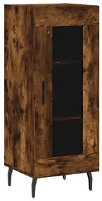 828817 vidaXL Servantă, stejar fumuriu, 34,5x34x90 cm, lemn compozit