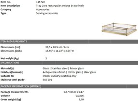 Tava design LUX Cora Rectangular, alama 115720 HZ
