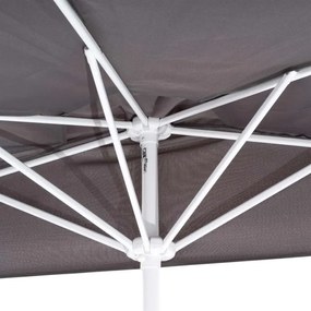 Umbrelă de balcon semicirculară cu mâner, 265 x 138 x 230 cm