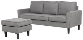 Canapea 3 locuri Arran (gri deschis) (cu taburete) . 1008538