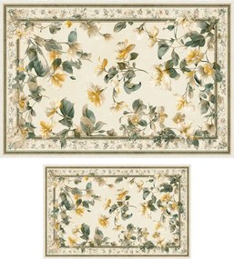 Covorașe de baie bej 2 buc. 60x100 cm – Foutastic