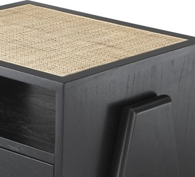 Noptiera design modern LUX Latour, negru 114912 HZ