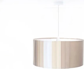 Lustră pe cablu STRIPES, 1xE27/60W/230V, Ø 60 cm, bej