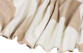 Pătură bej/crem 150x200 cm Tul – noo.ma
