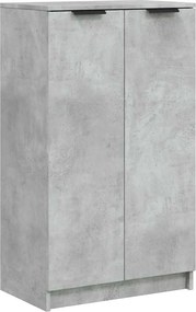 vidaXL Pantofar, gri beton, 59x35x100,5 cm, lemn compozit