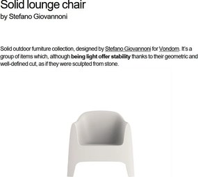 Set de 4 Scaune moderne de exterior / interior design premium SOLID LOUNGE CHAIR 55023 Vondom