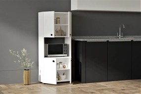 Dulap din pal, Beny Homs, alb, 160 x 60 x 31.4 cm