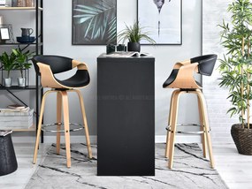 Scaun Bjorn H (stejar negru + crom). 1110650