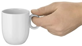 WMF Barista set 2 căni cafe creme cu farfurii, 170 ml, alb