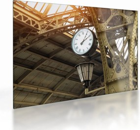 Tablou pe sticlă - Ceas (70x50 cm)