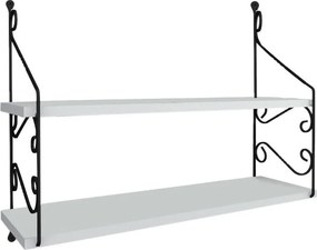 Raft SERAMONI, alb, PAL melaminat, 72x20x51 cm