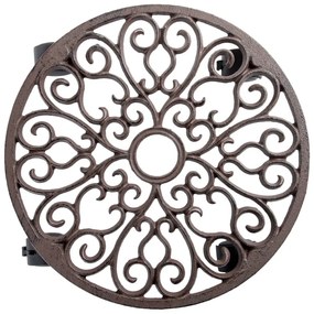 Bază mobilă pentru ghiveci din metal ø 34,5 cm Ornament – Esschert Design