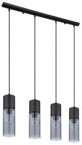 Lustra cu 4 pendule design modern ANNIKA negru