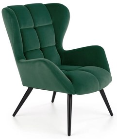 Fotoliu Tyrion velvet verde H91 cm