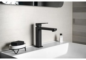 Sapho - Baterie pentru lavoar TURSI 19 cm negru mat