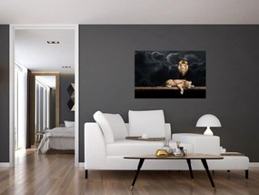 Tablou - Leu și leoaică (90x60 cm)