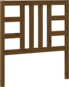 vidaXL Tăblie de pat, maro miere, 96x4x100 cm, lemn masiv de pin