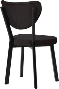 Set Masa Barton din MDF cu 4 Scaune  din metal, alb si negru, 140 cm