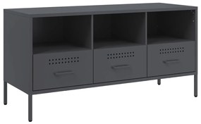 843038 vidaXL Dulap TV, antracit, 100,5x39x50,5 cm, oțel