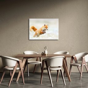 Tablou - Vulpe care sare (70x50 cm)