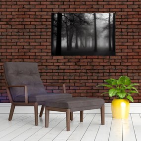 Tablou - Pădure în ceață (90x60 cm)