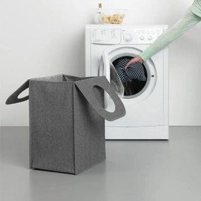 Cos de rufe Brabantia 1001094, 55 L, Fund solid si detasabil, Manere magnetice, Negru