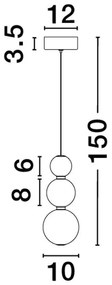 Lustra/Pendul LED design modern PERLA