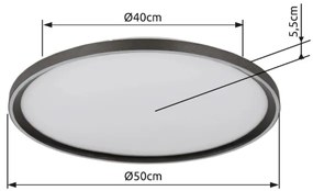 Plafonieră LED dimabilă Globo 48802-48 DUBLIN LED/48W/230V + telecomandă